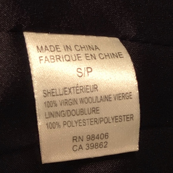 Theory  Coat Blue 100 Virgin Wool 5 Button Size S Classic Preppy Winter Coat - Picture 5 of 7